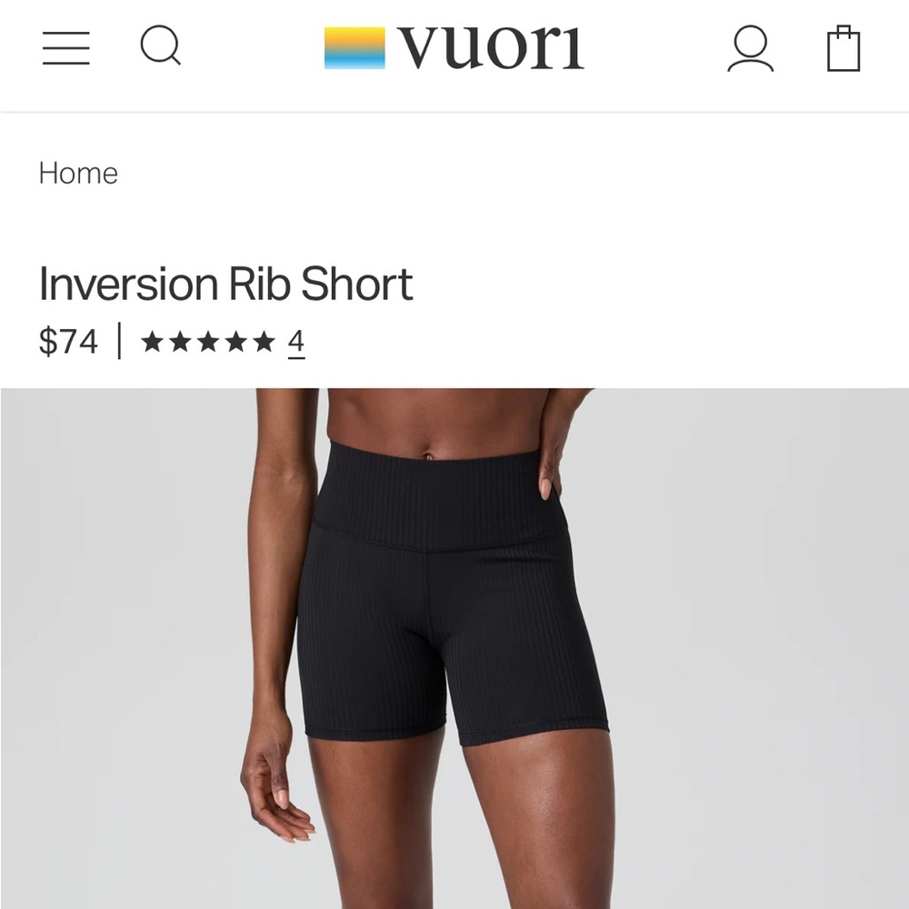 Vuori Inversion rib short